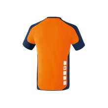 Erima Sport-Tshirt Valencia (100% Polyester) orange/navyblau Herren